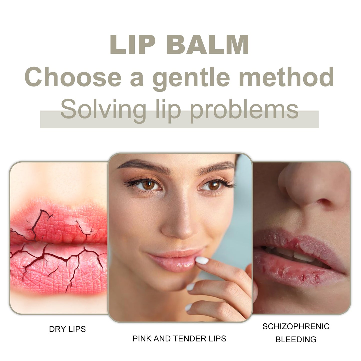 Lip Balm, Fade Lip Lines Anti Cracking And Peeling Hydrating Plentiful Water Embellish Lip Care - Korvel