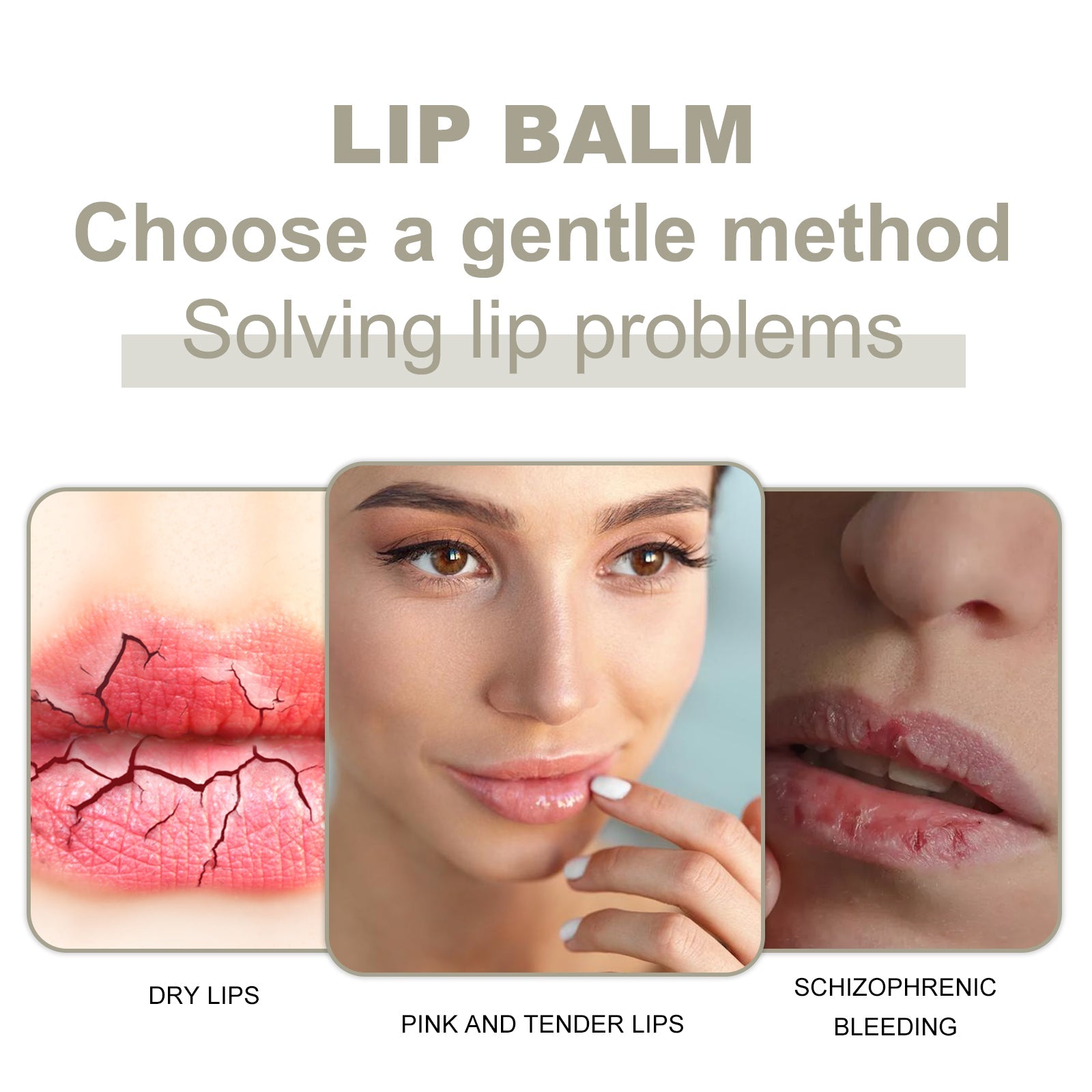 Lip Balm, Fade Lip Lines Anti Cracking And Peeling Hydrating Plentiful Water Embellish Lip Care - Korvel