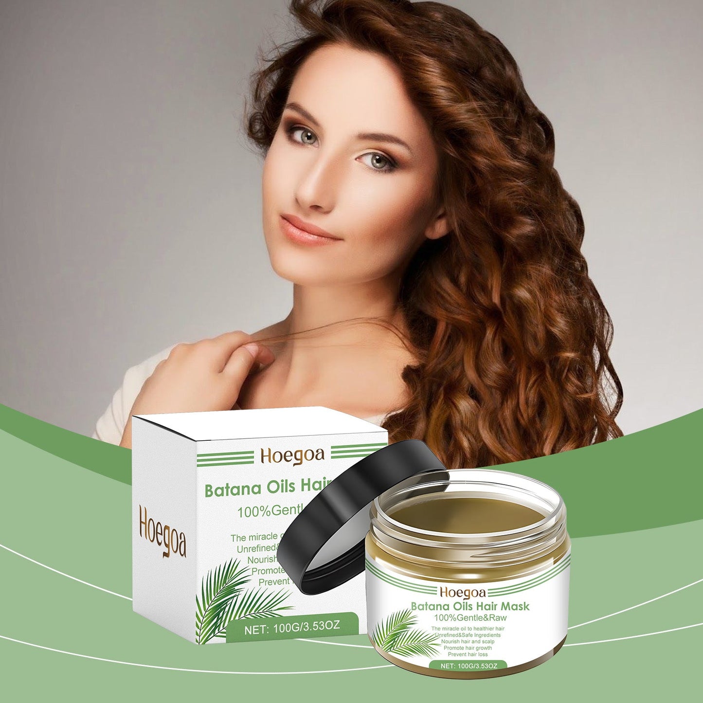 Batana Oil Hair Mask Improves Hair Quality Dry Hair, Moisturizing And Smoothing Hair Care Hair Mask - Korvel