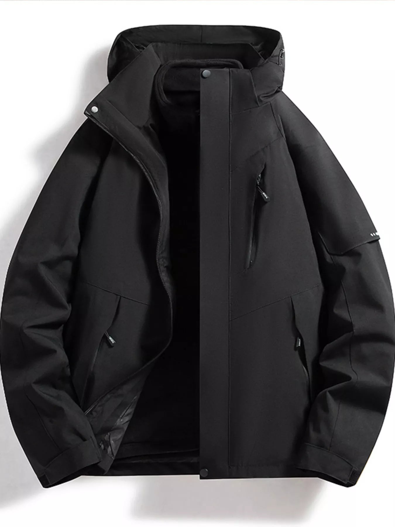 AquaGuard Men's All-Weather Zip Hoodie - Plus Sizes