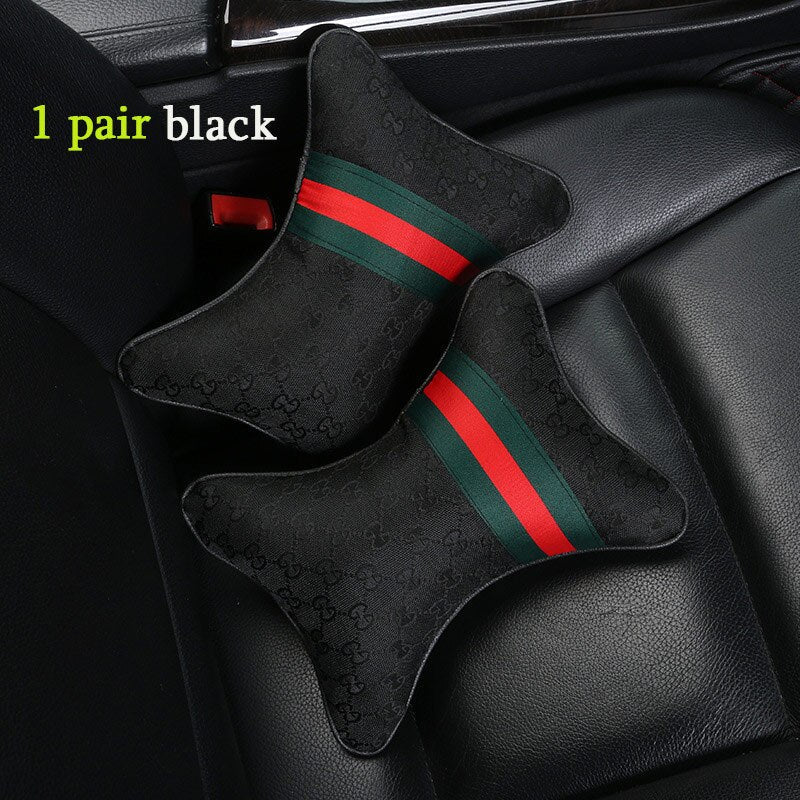 Luxury Linen Car Headrest Pillow - Unisex Neck Rest Cushion