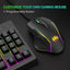 Wireless charging illuminated gaming mouse with anti sleep function automatic cursor movement to prevent computer screen lock - Korvel