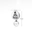 Outdoor equipment high elasticity telescopic steel wire rope keychain anti loss and anti-theft telescopic keychain - Korvel
