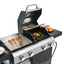 2+2 multifunctional gas barbecue grill and covered grill combination for outdoor cooking - barbecue, barbecue, pizza. - Korvel
