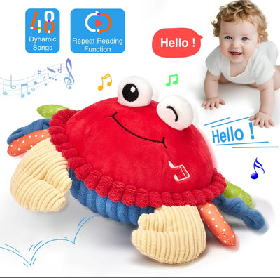 BounceBuddy Musical Crab - Interactive Plush Toy