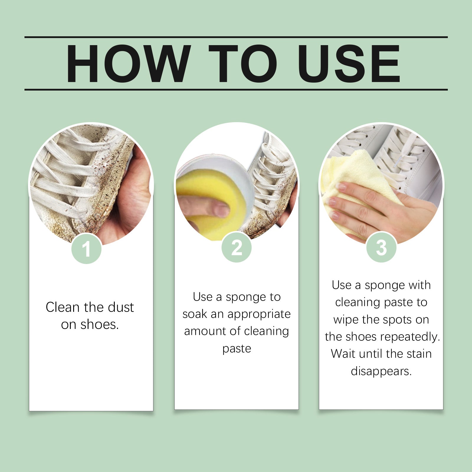 White Shoe Cleaning Cream Clean Leather Bag Small White Shoes Free Wash Maintenance Portable Cleaning Cream - Korvel