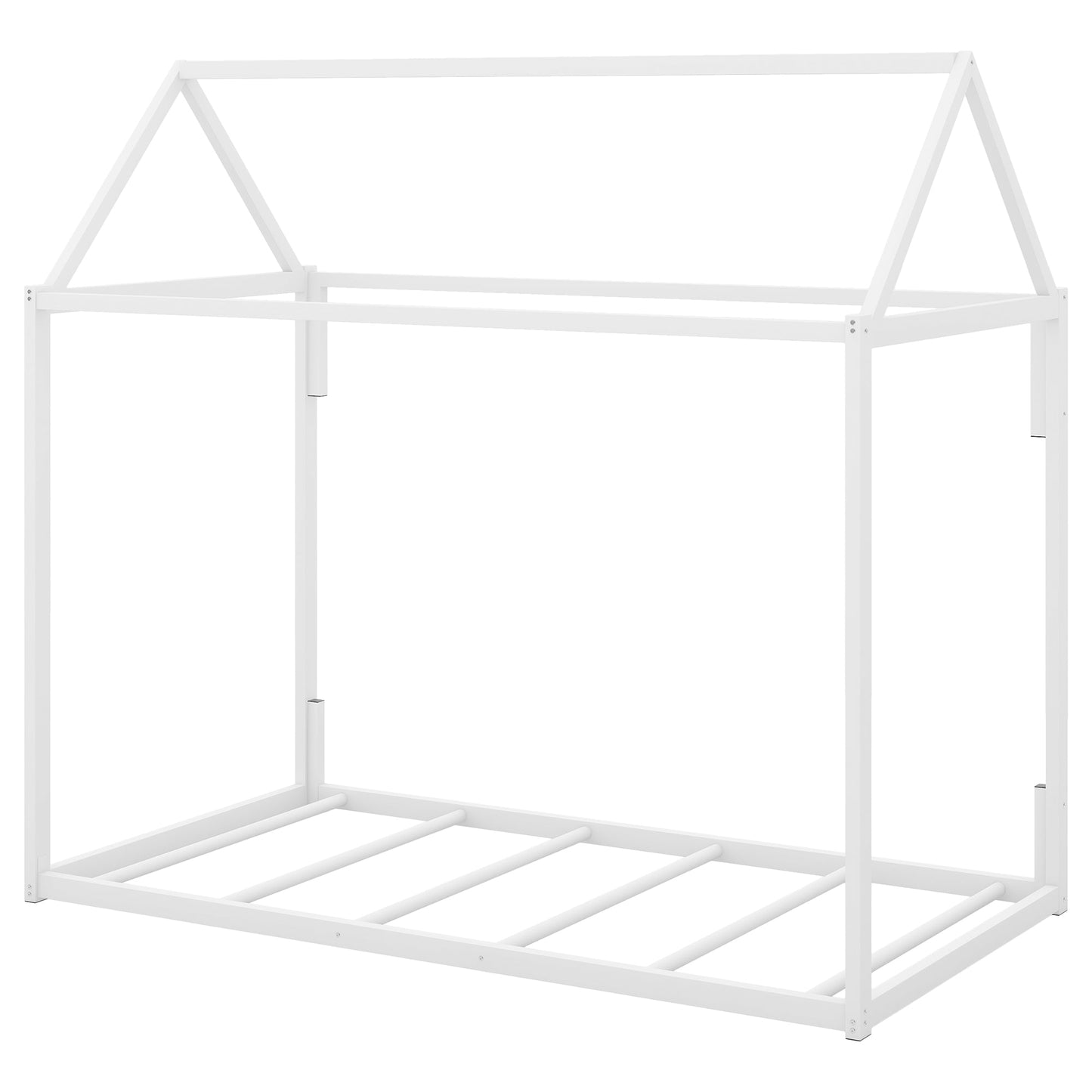 Metal House Shape Platform Bed - Twin