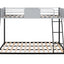 Full double-layer metal bed/heavy-duty sturdy metal/noise reduction/safety ventilation board guardrail - Korvel