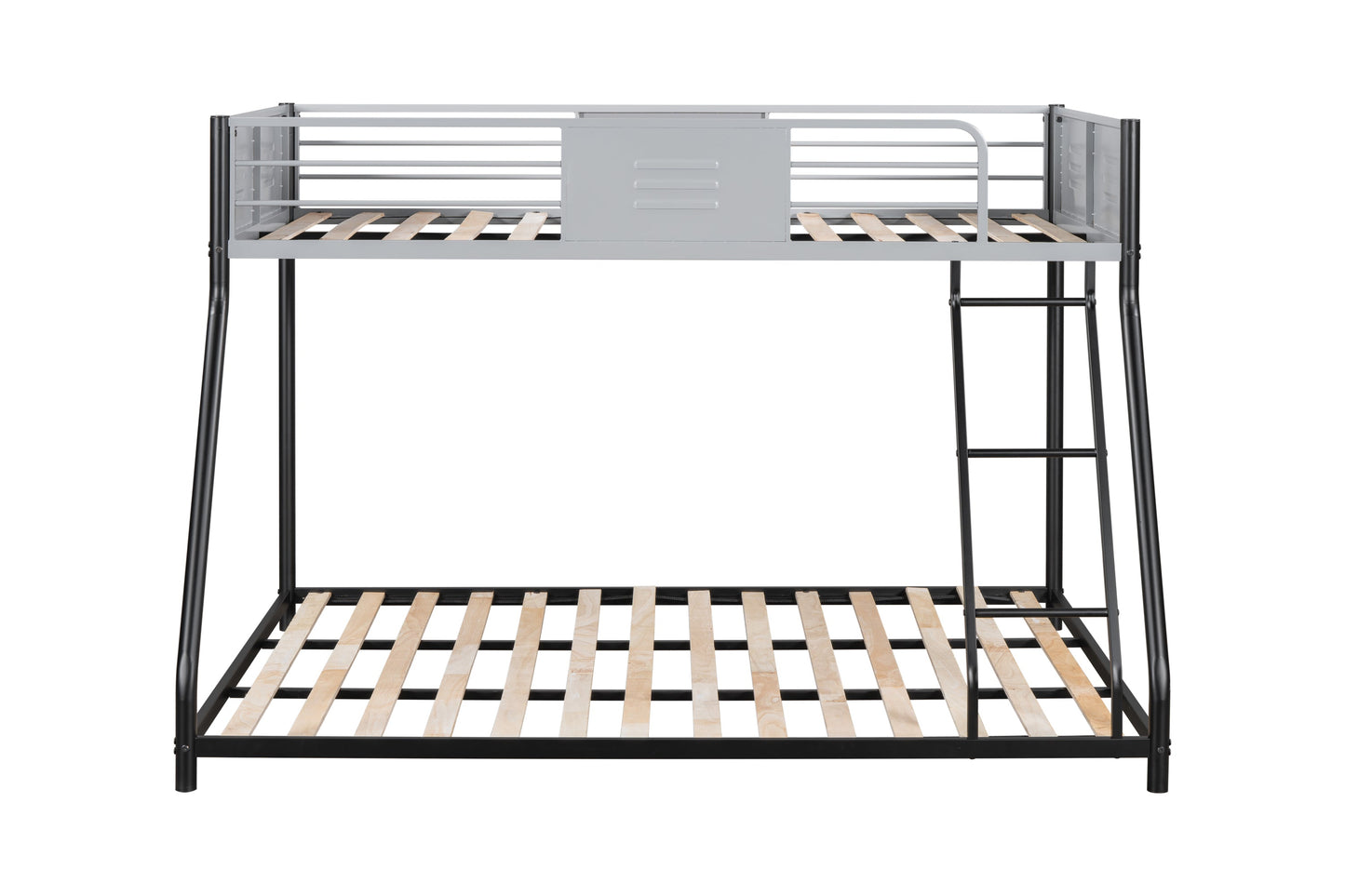 Full double-layer metal bed/heavy-duty sturdy metal/noise reduction/safety ventilation board guardrail - Korvel