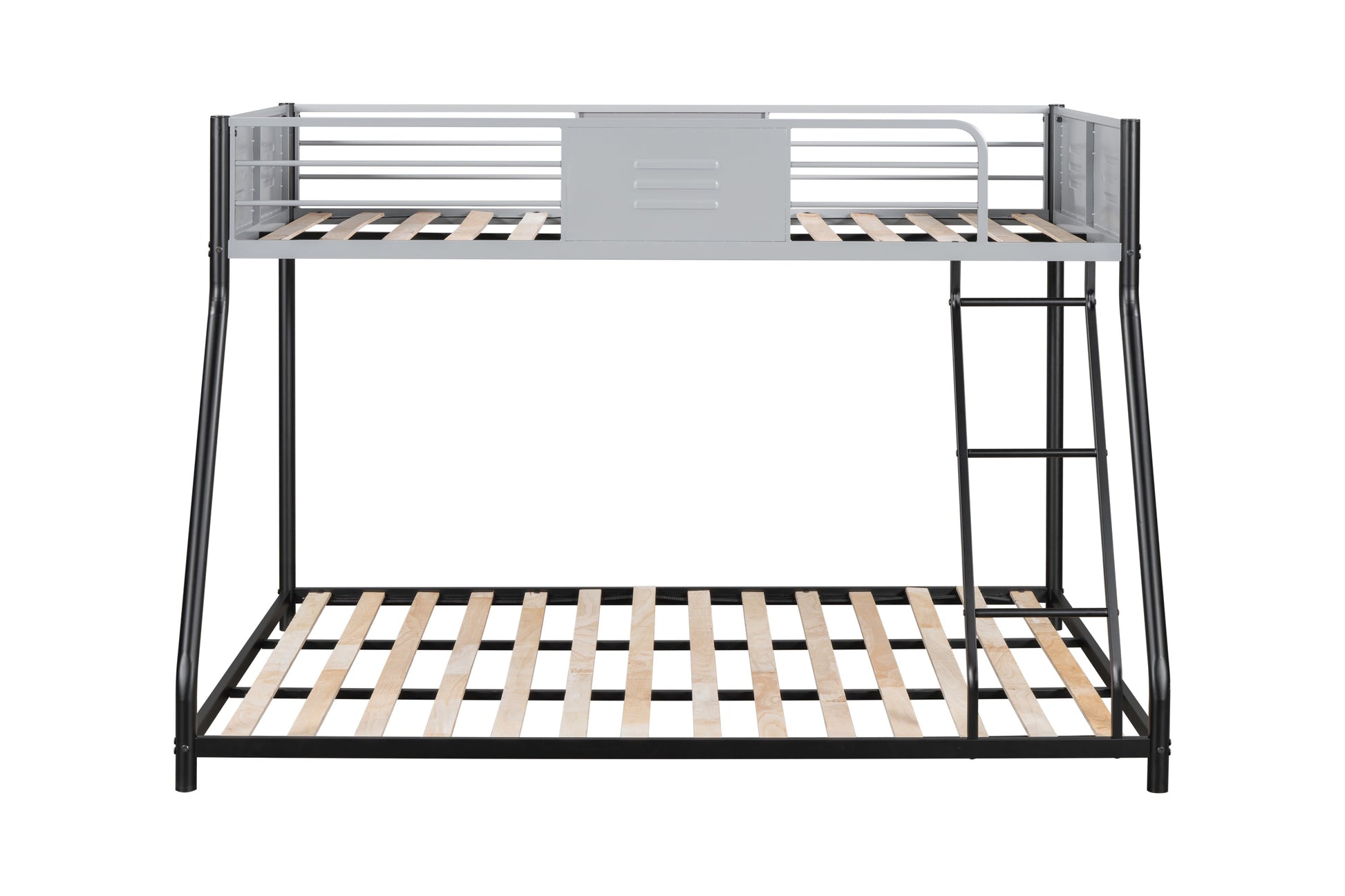Full double-layer metal bed/heavy-duty sturdy metal/noise reduction/safety ventilation board guardrail - Korvel