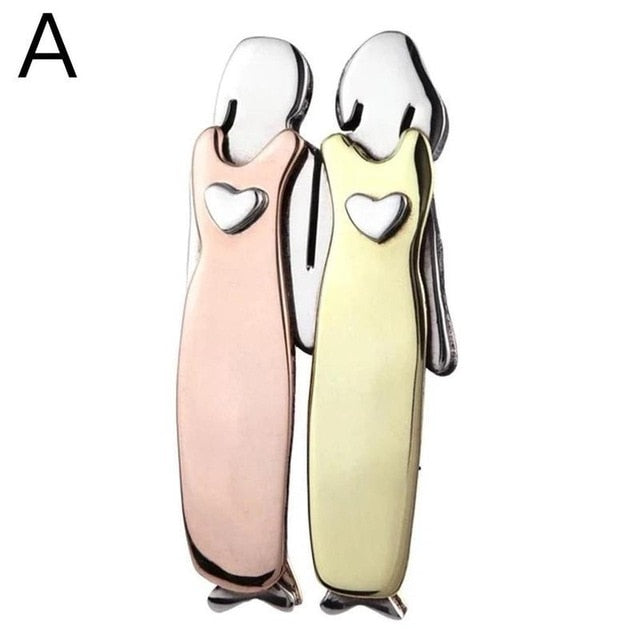 Sisterhood Brooch - Tricolor Best Friends Pin