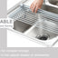 Roll Up Dish Drying Rack, Over The Sink Dish Drying Rack Kitchen Rolling Dish Drainer, Foldable Sink Rack Mat Stainless Steel Wi - Korvel