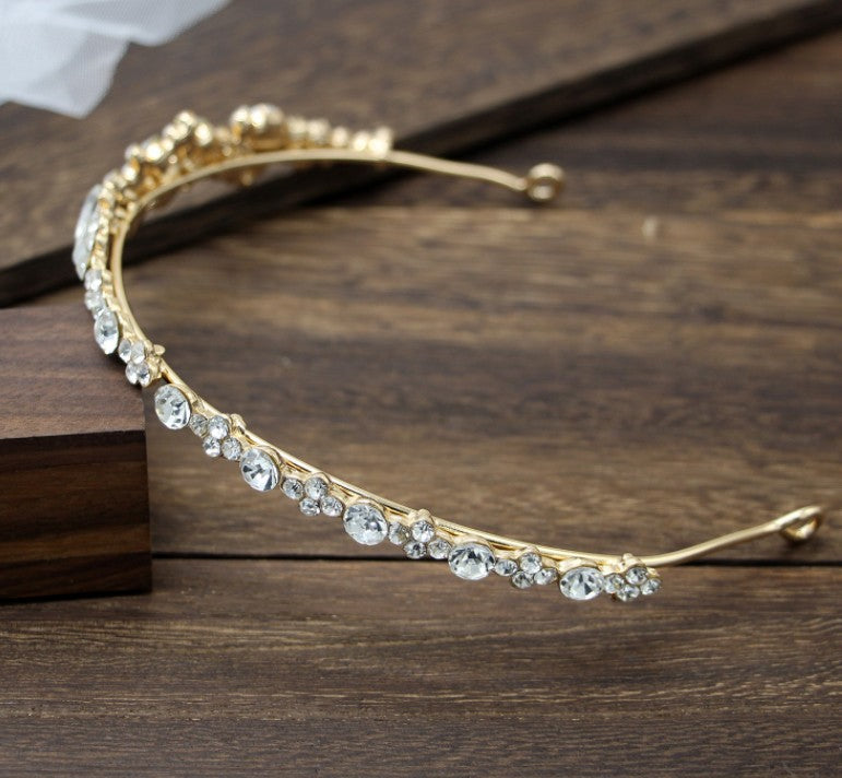 Rhinestone headband diadem wedding dress accessories - Korvel