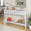 TREXM Rustic Entryway Console Table - 60" Long with Storage