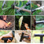Climbing Stick Multi-Function Sickle Harpoon T-Shaped Four Section Stick Six Section Stick With Knife Tool Vehicle Outdoor Supplies - Korvel