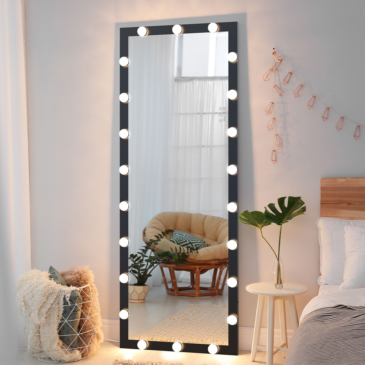 Illuminated Full Body Makeup Mirror - 63x24 Inch