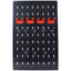 4-foot metal garage nail board tool rack with 3 nail board wall mounted tools for storing nail boards, black - Korvel
