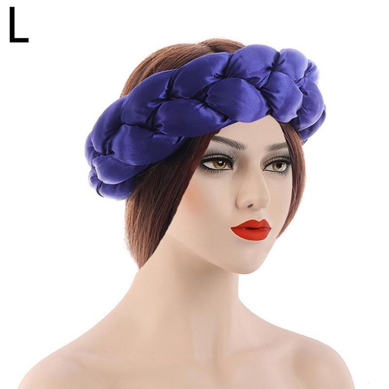 New Fashion Candy Color Women Braids Headbands Elastic Headwear Hair African Female Turban Bands Accessories Bandana Bandag L8y4 - Korvel