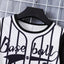 Children's Round Neck Contrast Striped T-Shirt and Shorts Set - Korvel