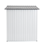 Abri de jardin en métal XWT016 - Gris et blanc 5x3x6ft