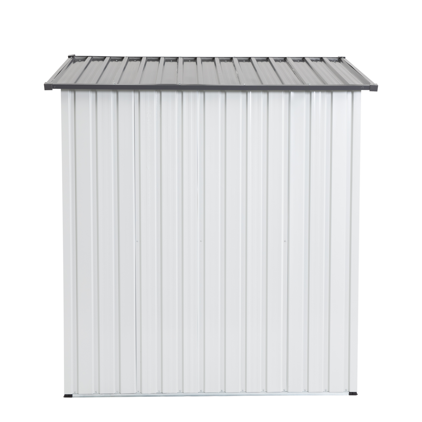 Abri de jardin en métal XWT016 - Gris et blanc 5x3x6ft