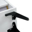 Shoe Cabinet , Shoe storage shelves, metal leg, White - Korvel