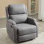 Gray PU Leather Recliner Massage Chair with Adjustable Positions