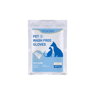 Pet Herbal Gloves, Cleaning Wipes No-Bath No-Wash Non-Woven Gloves For Feline Handling - Korvel