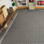 12 x 12 inch gray interlocking deck tiles, plastic waterproof, weighing up to 6613 pounds, with a rose pattern pack of 12 - Korvel