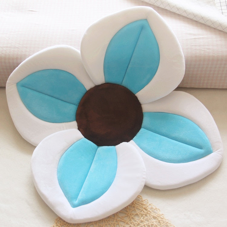 80CM Baby Bath Mat Blooming Bath Tub Flower Baby Bath Sink Safe Newborn Infant Shower Bathing Foldable Security Petal Seat Pads - Korvel