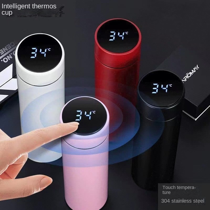 Smart Temperature Measurement Insulated Cup 304 Stainless Steel Water Cup Portable Home Cup Gift Cup Wholesale Engraving - Korvel