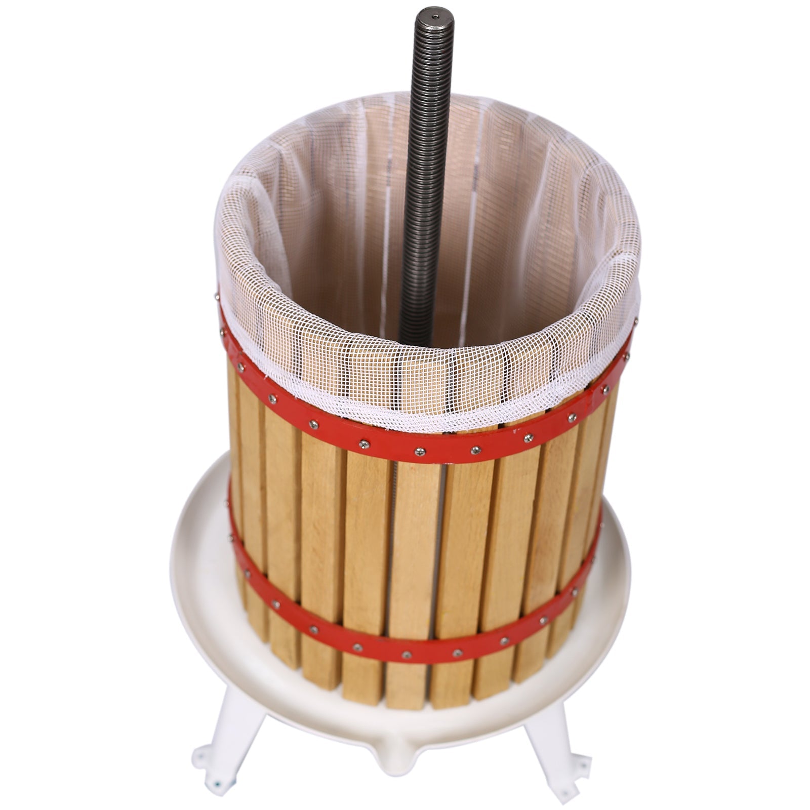 Fruit Wine Press and Crusher and Filter Bag,100% Nature Apple&Grape&Berries Crusher Manual Juice Maker for Kitchen - Korvel