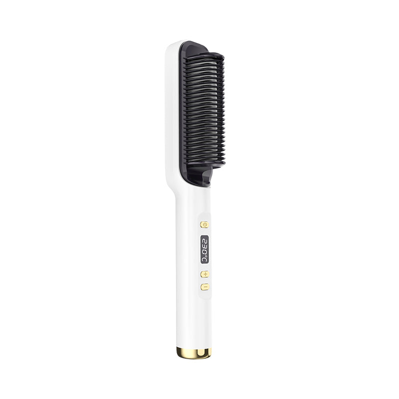 Straight Hair Comb, Lcd, Household Negative Ion Lazy Person Curling Stick, Dual Purpose Hair Salon, Electric Hair Straightener - Korvel