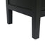 4 Door Wooden Twill Sideboard - Vintage Black & Dark Walnut
