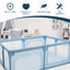 Gbruno Extra Large Baby Playpen - Safe Activity Center in Blue