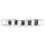 0.50 Carat Genuine Black Diamond Sterling Silver Ring