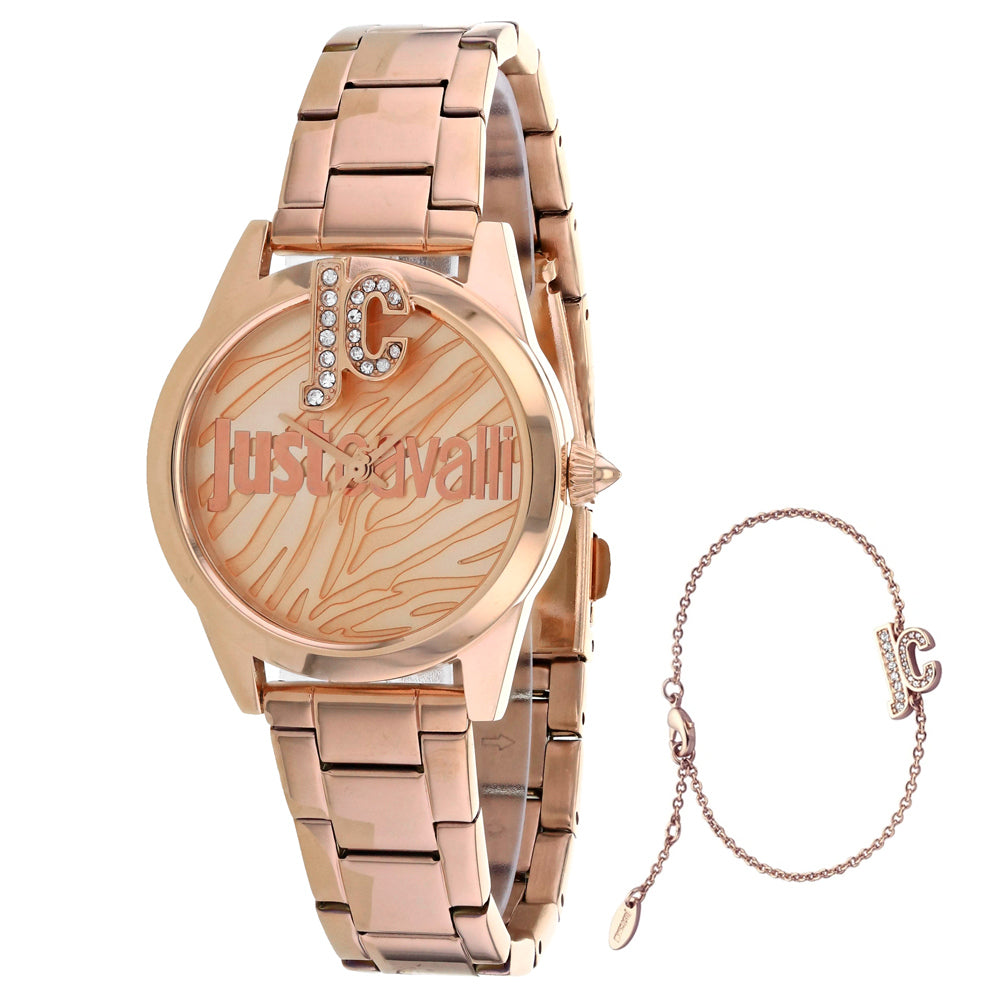 Reloj de Logo de Mujer Just Cavalli en Oro Rosa