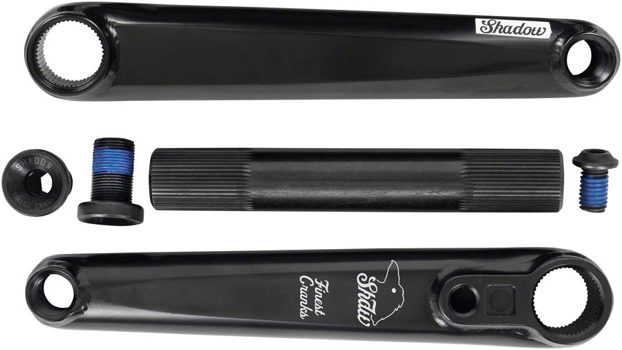 El juego de bielas Finest BMX de The Shadow Conspiracy - 160mm Negro
