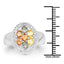 1.54 Carat Multi Sapphire Cluster Ring in Sterling Silver
