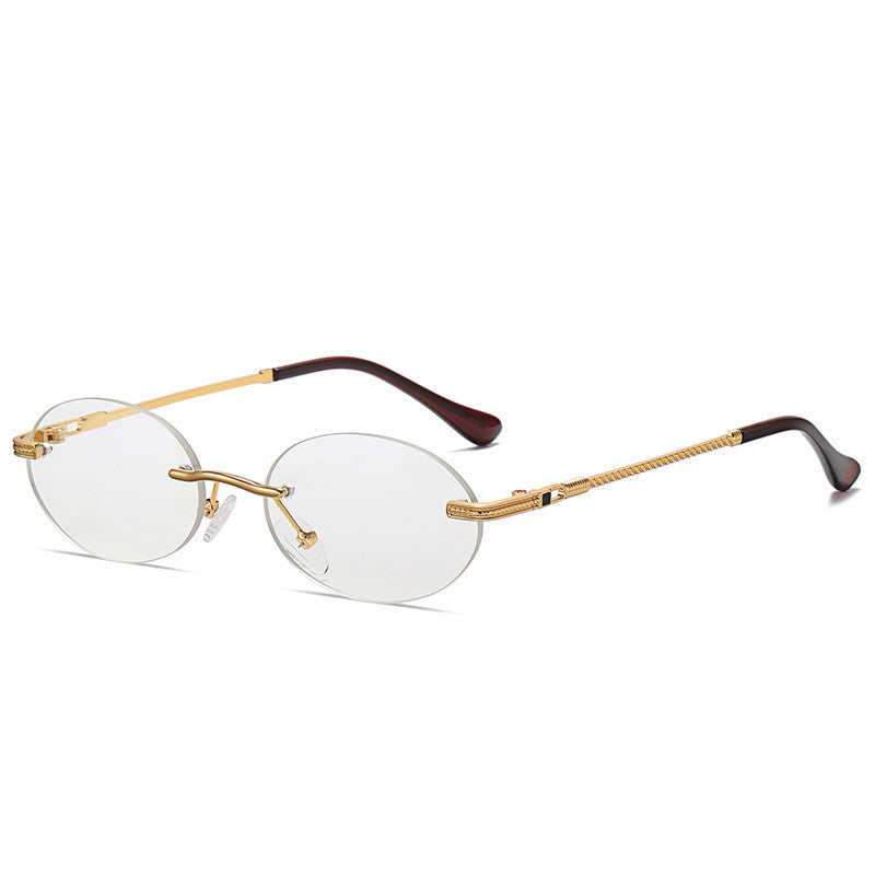 Metal Frame Oval Multicolor Sunglasses