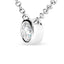 AGS Certified 10K White Gold Diamond Solitaire Pendant Necklace