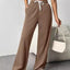 Pantalones de Pierna Ancha con Cuerda para un Estilo Sin Esfuerzo