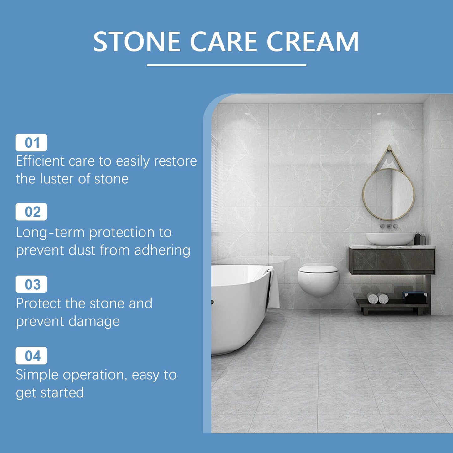 Stone Maintenance Cream, Tile Stone Maintenance Floor Renovation Polish Cream Waxed Floor Care Cream - Korvel
