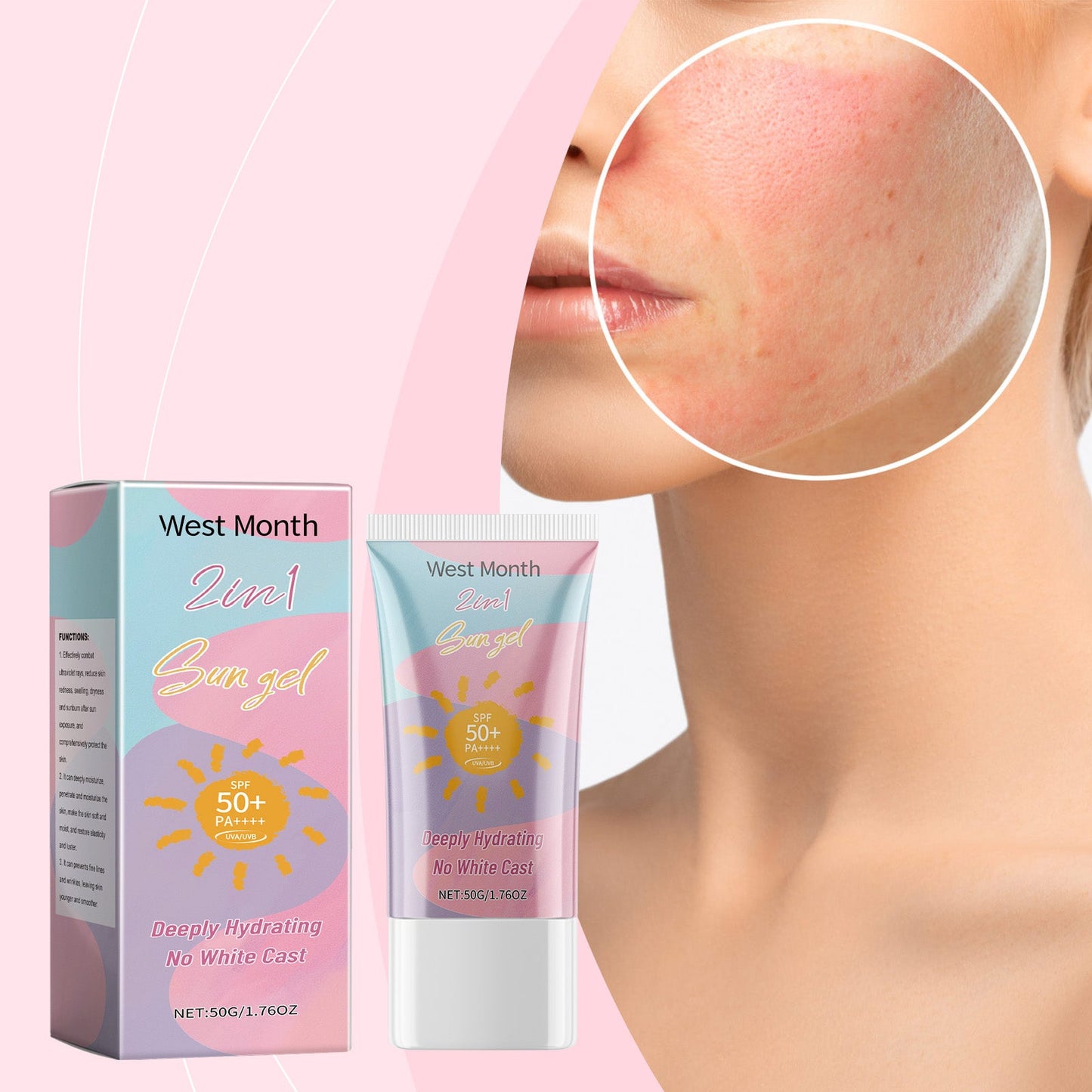 2-In-1 Protective Lotion, Summer Outdoor Double Care Facial Skin Moisturizing Lotion - Korvel