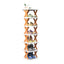 Simple shoe rack corridor narrow storage shoe cabinet foldable and easy to use multifunctional dust-proof shoe rack - Korvel