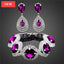 Elegant Wedding Bridal Jewelry Set with Rhinestones and Crystals
