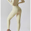 Women's Long-sleeve Zipper Yoga Sports Jumpsuit