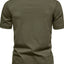 T-shirt Henley pour hommes grande taille avec détail de bouton
