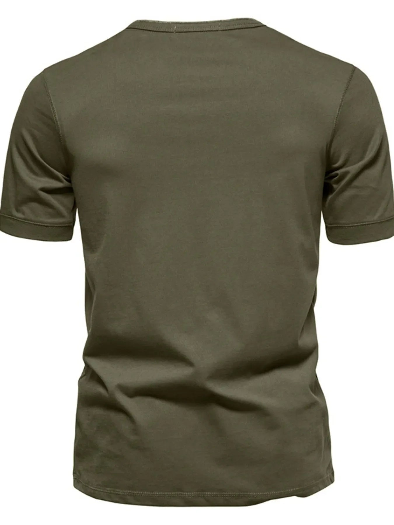 T-shirt Henley pour hommes grande taille avec détail de bouton