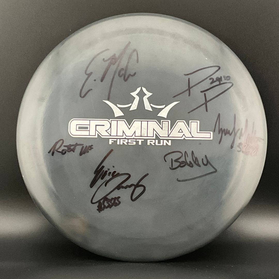 Lucid Criminal Signed - 2017 First Run Disc Golf Driver